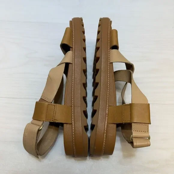 Sorel Roaming Criss Cross Sandal Women 7.5 US Brown NL3909-224 - Picture 3 of 9